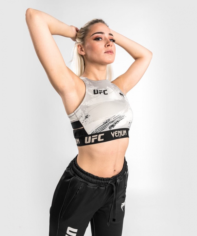 Soutien Gorge Sport Venum UFC Authentic Fight Week 2.0 Weigh-in Femme Marron Noir  | NOC-1020805