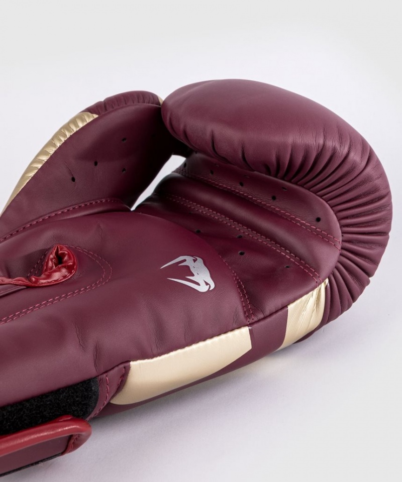 Gants De Boxe Venum Elite Bordeaux Doré  | SGB-2475735