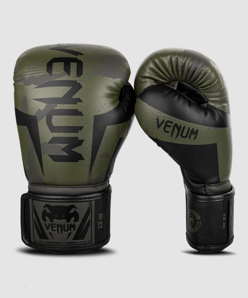 Gants De Boxe Venum Elite Kaki Camouflage  | LSV-0561487