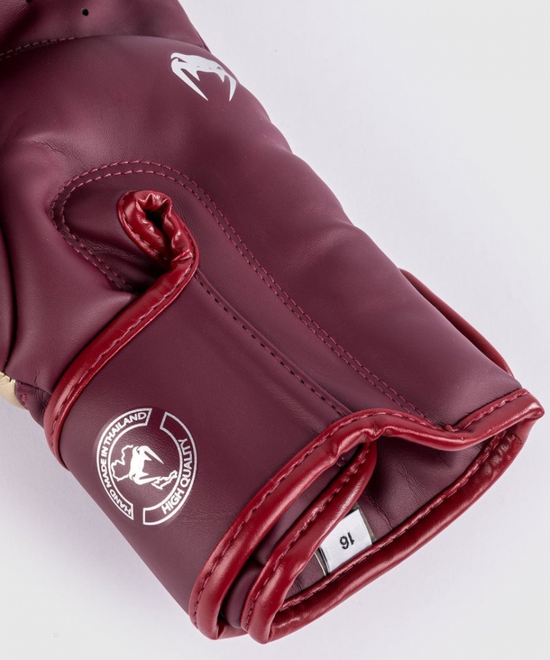 Gants De Boxe Venum Elite Bordeaux Doré  | SGB-2475735