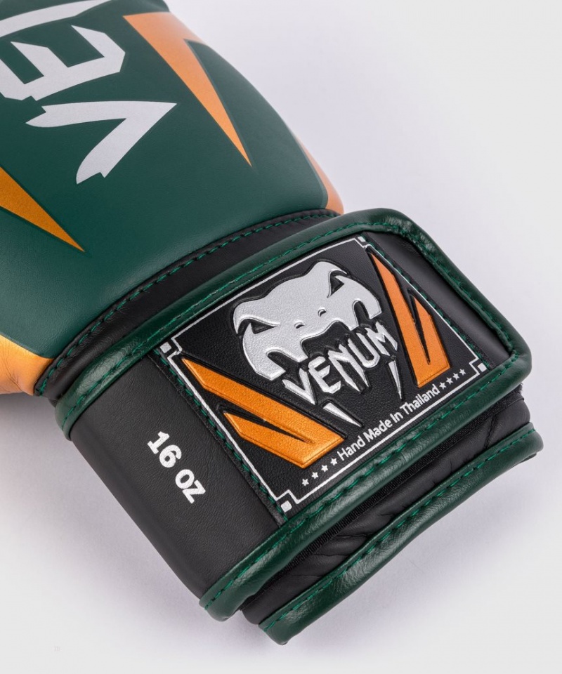 Gants De Boxe Venum Elite Vert Marron Argent  | SWD-6167316