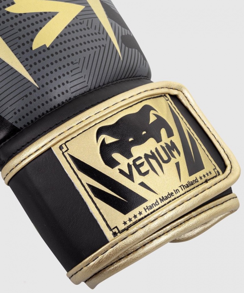 Gants De Boxe Venum Elite Camouflage Foncé Doré  | VKH-8163528