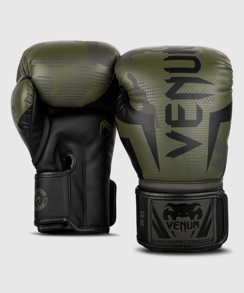 Gants De Boxe Venum Elite Kaki Camouflage  | LSV-0561487