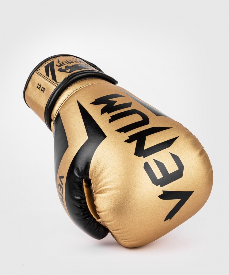 Gants De Boxe Venum Elite Doré Noir  | SBT-9620986