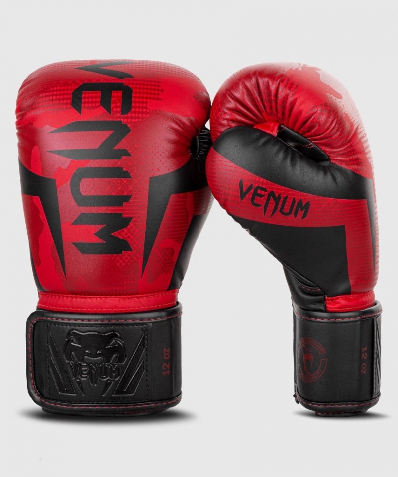 Gants De Boxe Venum Elite Rouge Camouflage  | PPP-2388162