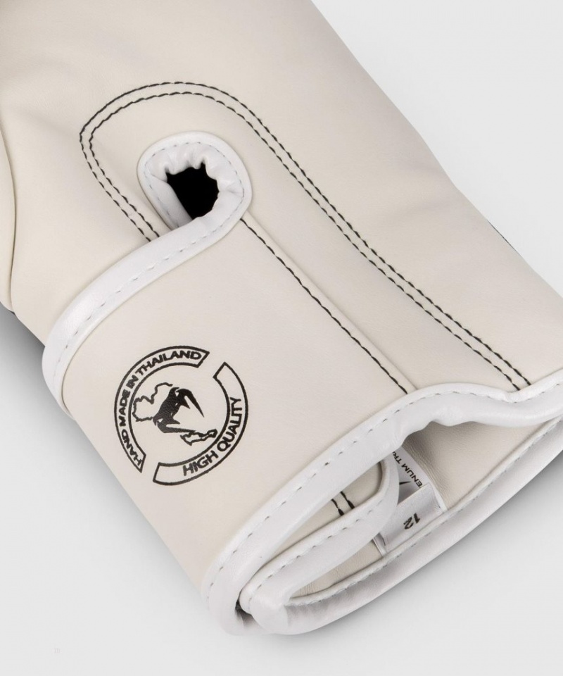 Gants De Boxe Venum Elite Blanche Noir  | ONG-7629099