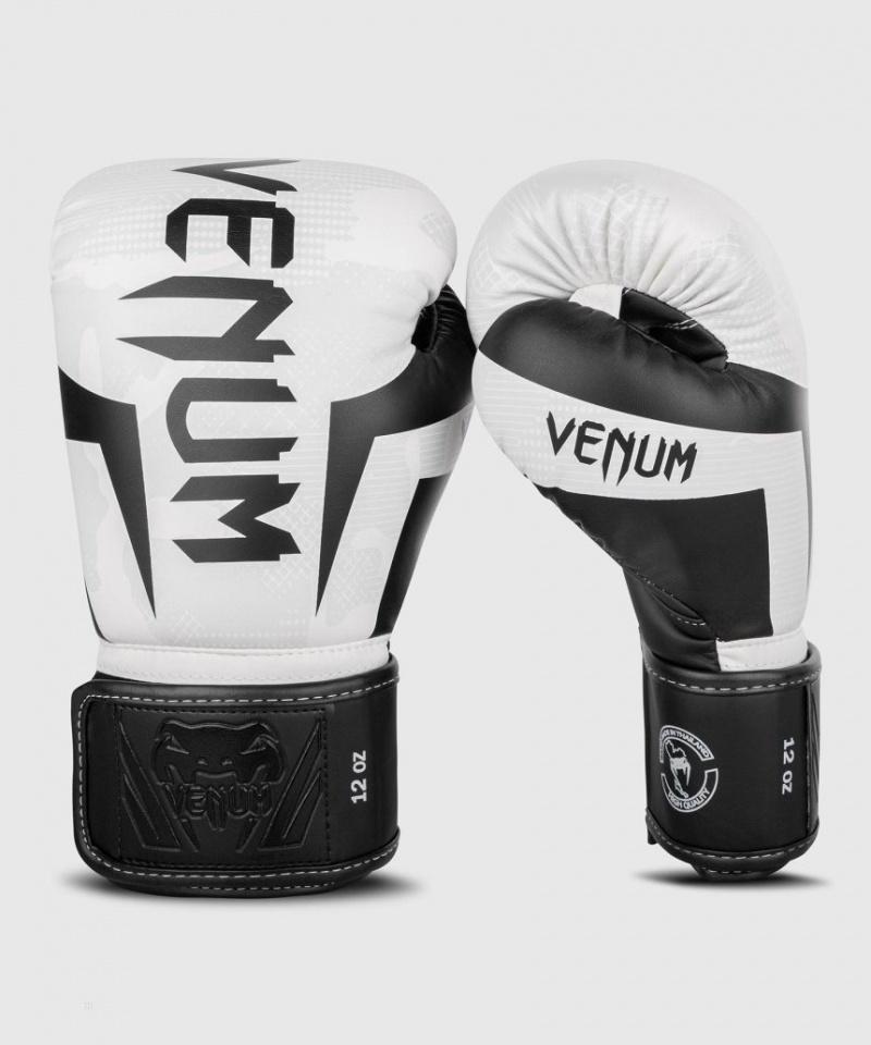 Gants De Boxe Venum Elite Blanche Camouflage  | WVO-1601597