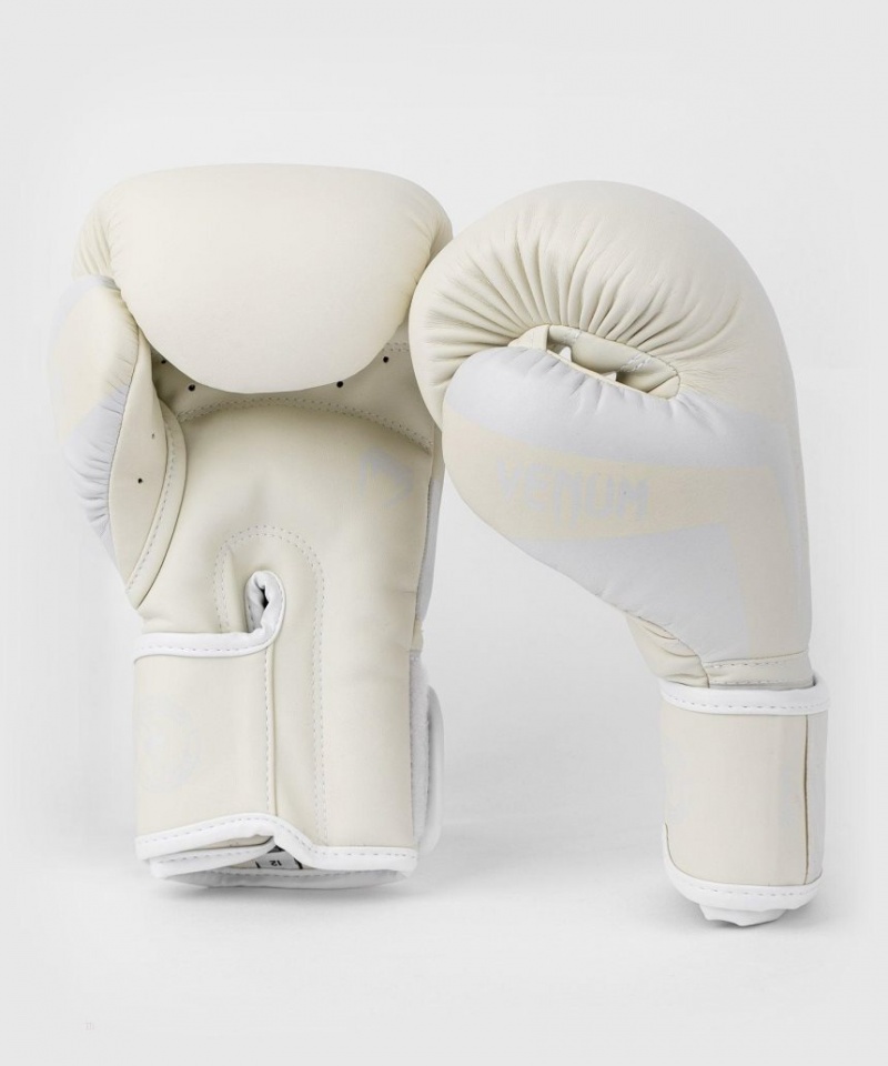 Gants De Boxe Venum Elite Blanche Blanche  | AYM-7738903