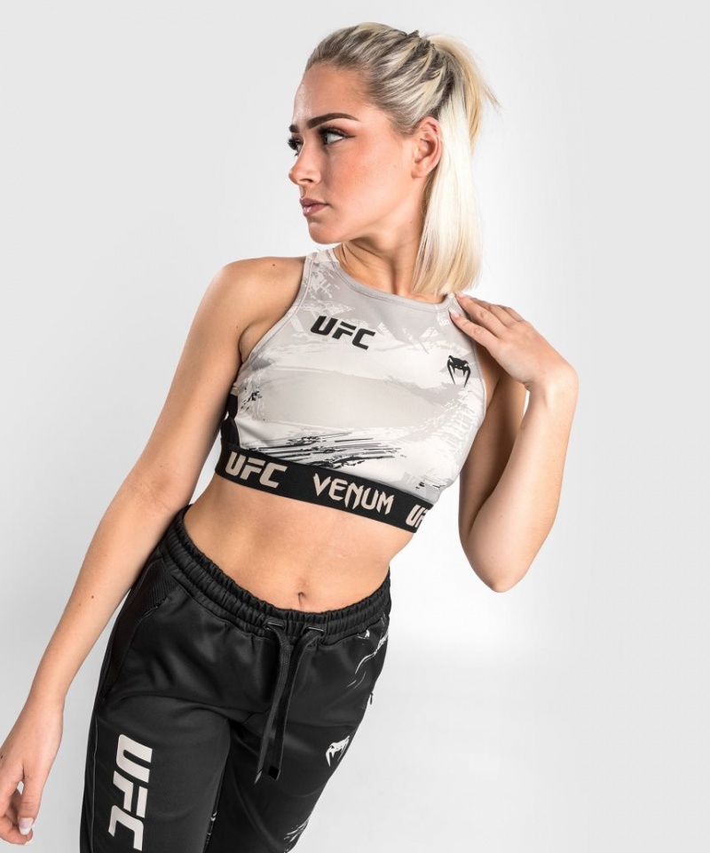 Soutien Gorge Sport Venum UFC Authentic Fight Week 2.0 Weigh-in Femme Marron Noir  | NOC-1020805