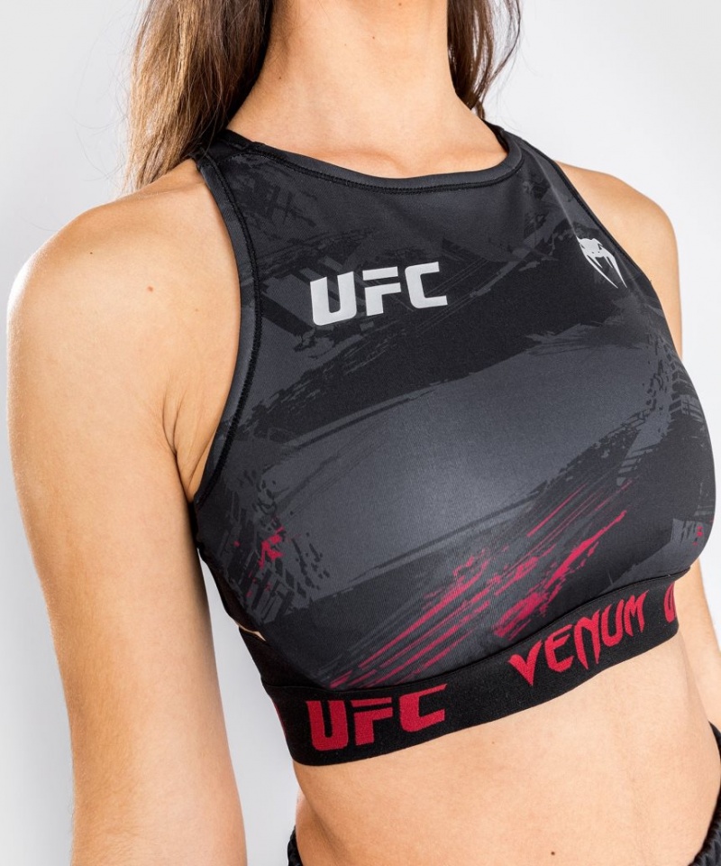 Soutien Gorge Sport Venum UFC Authentic Fight Week 2.0 Weigh-in Femme Noir Rouge  | WAJ-2393689