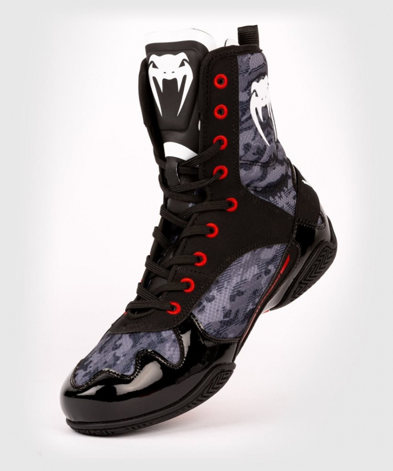 Chaussures De Boxe Venum Elite Homme Camouflage Foncé  | QJE-3657101