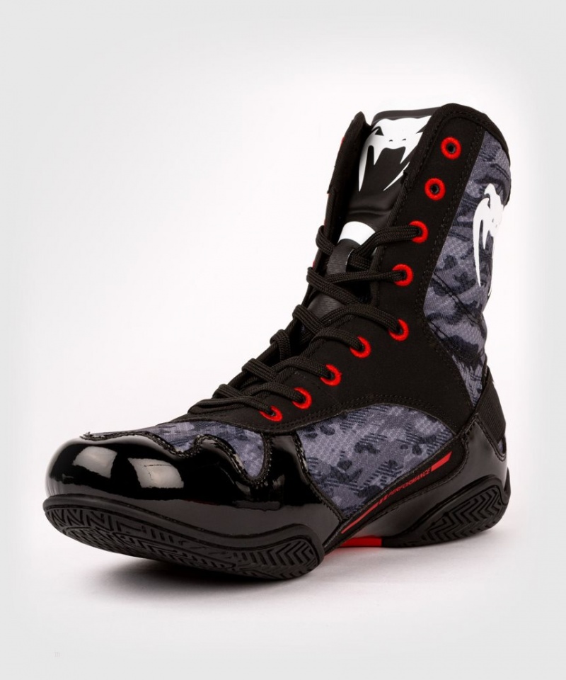 Chaussures De Boxe Venum Elite Homme Camouflage Foncé  | QJE-3657101