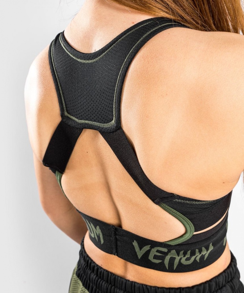 Soutien Gorge Sport Venum UFC Authentic Fight Week Weigh-in Femme Kaki  | ENS-5944706