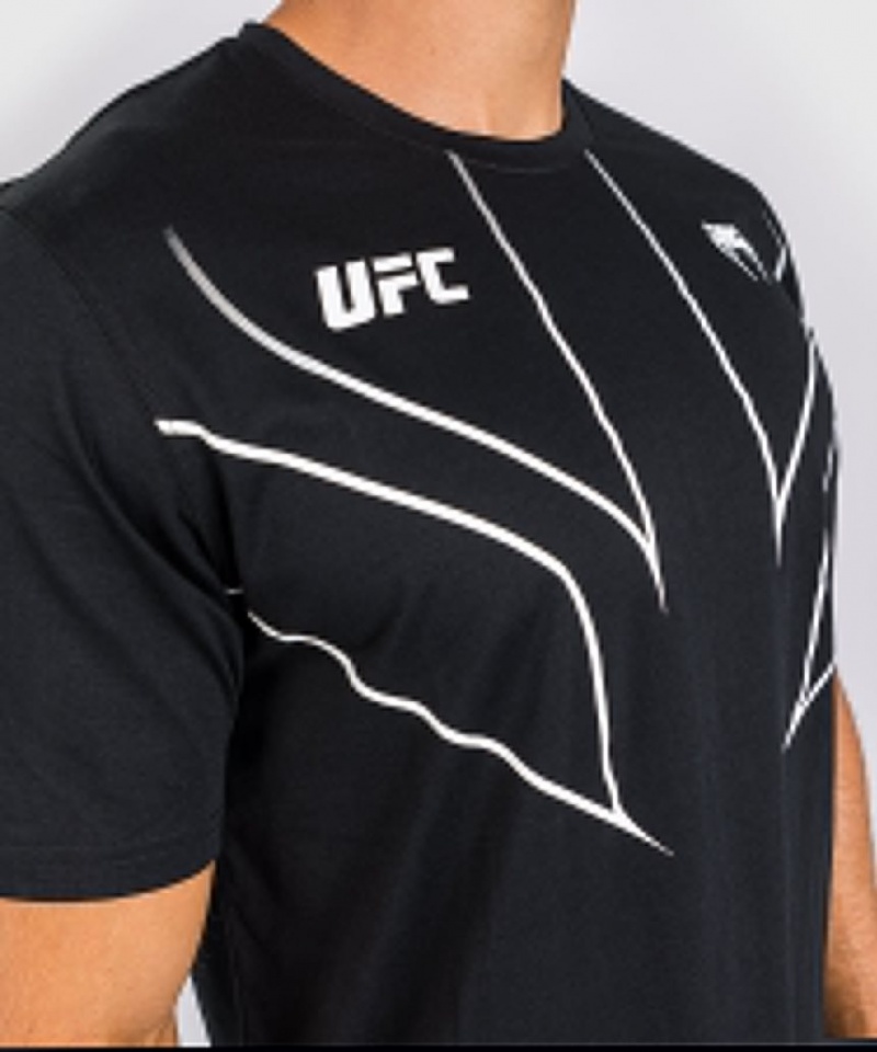 T Shirts Venum UFC Fight Night 2.0 Replica Homme Noir  | IQO-1548737