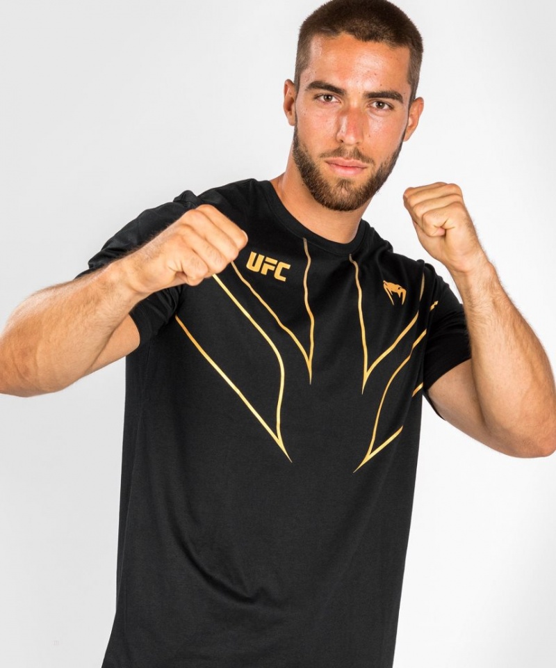 T Shirts Venum UFC Fight Night 2.0 Replica Homme Noir  | CLH-0962164