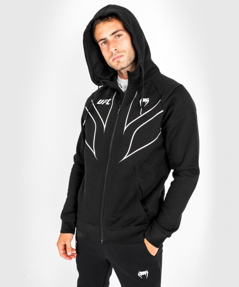 Sweat a Capuche Venum UFC Fight Night 2.0 Replica Full Zip Homme Noir  | BUC-9951793