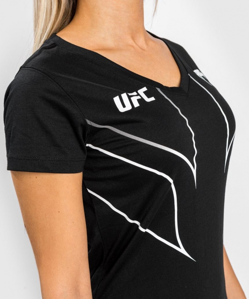 T Shirts Venum UFC Fight Night 2.0 Replica Femme Noir  | HQH-4755646