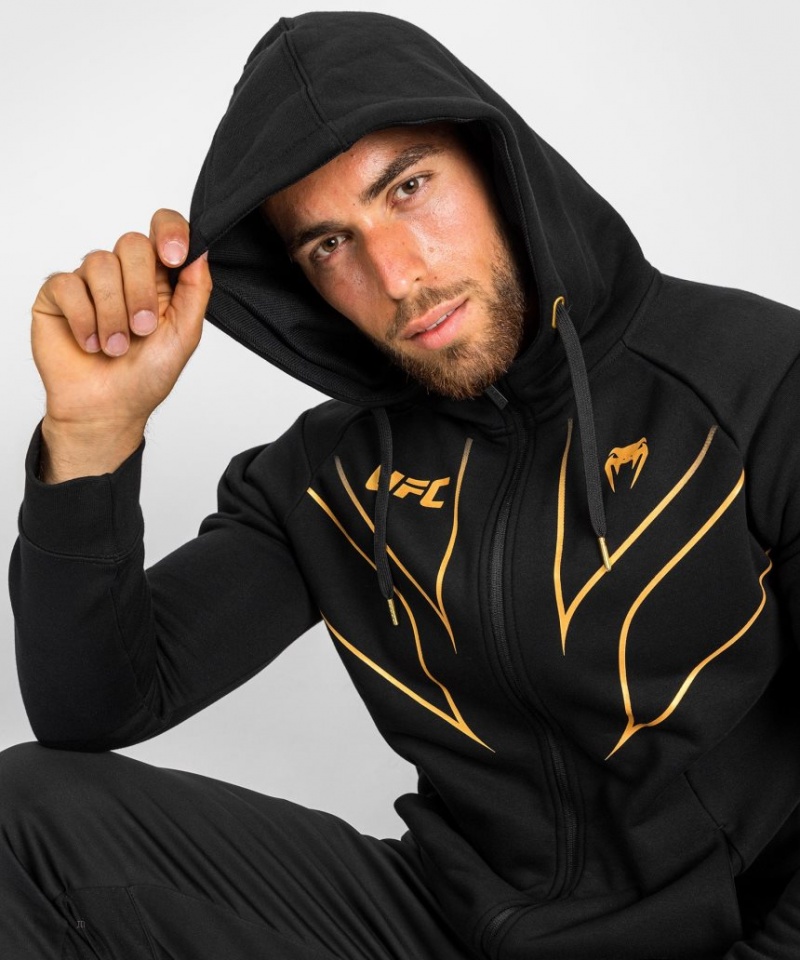 Sweat a Capuche Venum UFC Fight Night 2.0 Replica Full Zip Homme Noir  | SZT-4906050