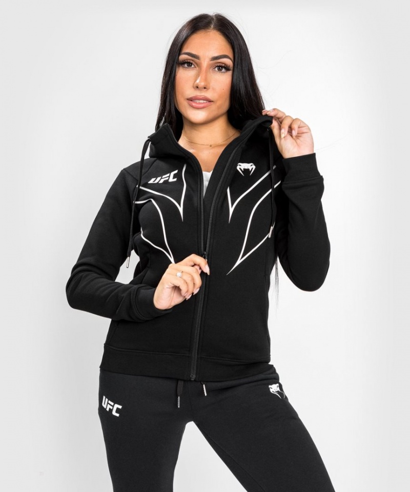 Sweat a Capuche Venum UFC Fight Night 2.0 Replica Full Zip Femme Noir  | HIK-9923361