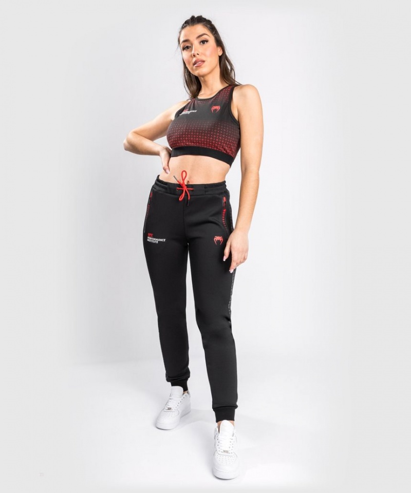 Pantalon Jogger Venum UFC Performance Institute Femme Noir Rouge  | HTS-6223402