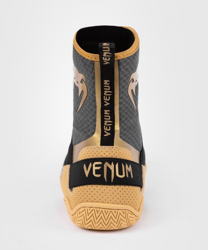 Chaussures De Boxe Venum Elite Femme Noir Beige  | MXQ-2058621