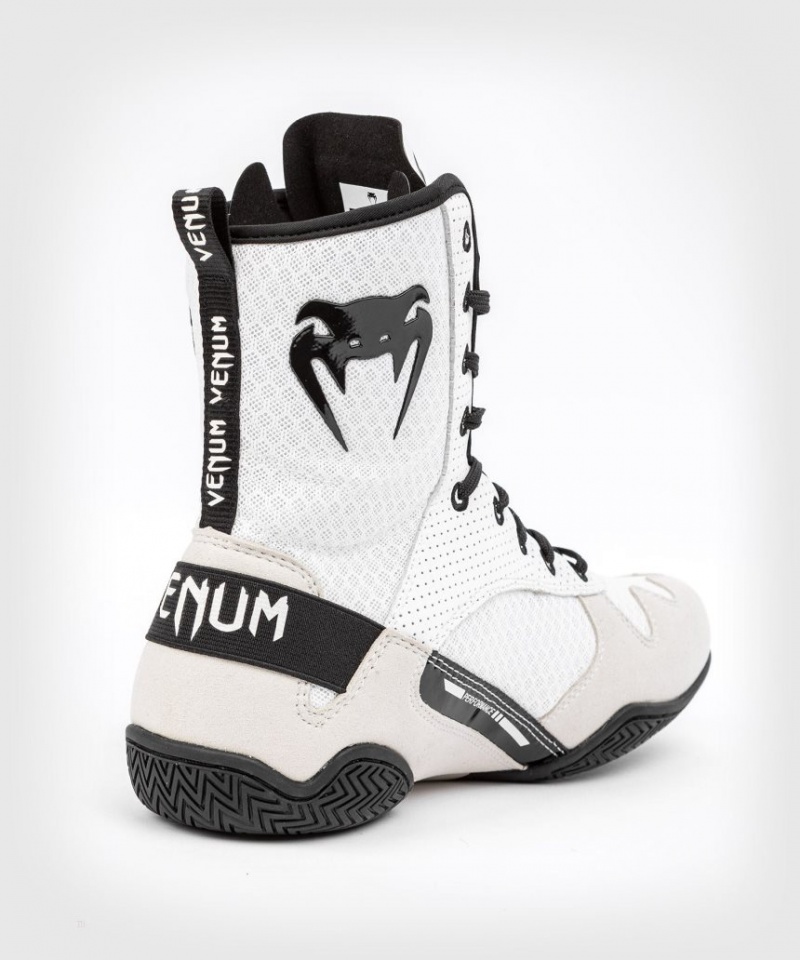 Chaussures De Boxe Venum Elite Femme Blanche Noir  | WQY-2767509