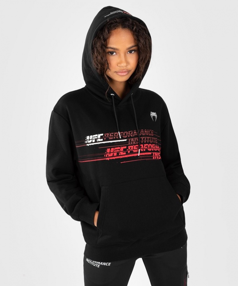 Sweat a Capuche Venum UFC Performance Institute 2.0 Femme Noir Rouge  | SBE-3892421