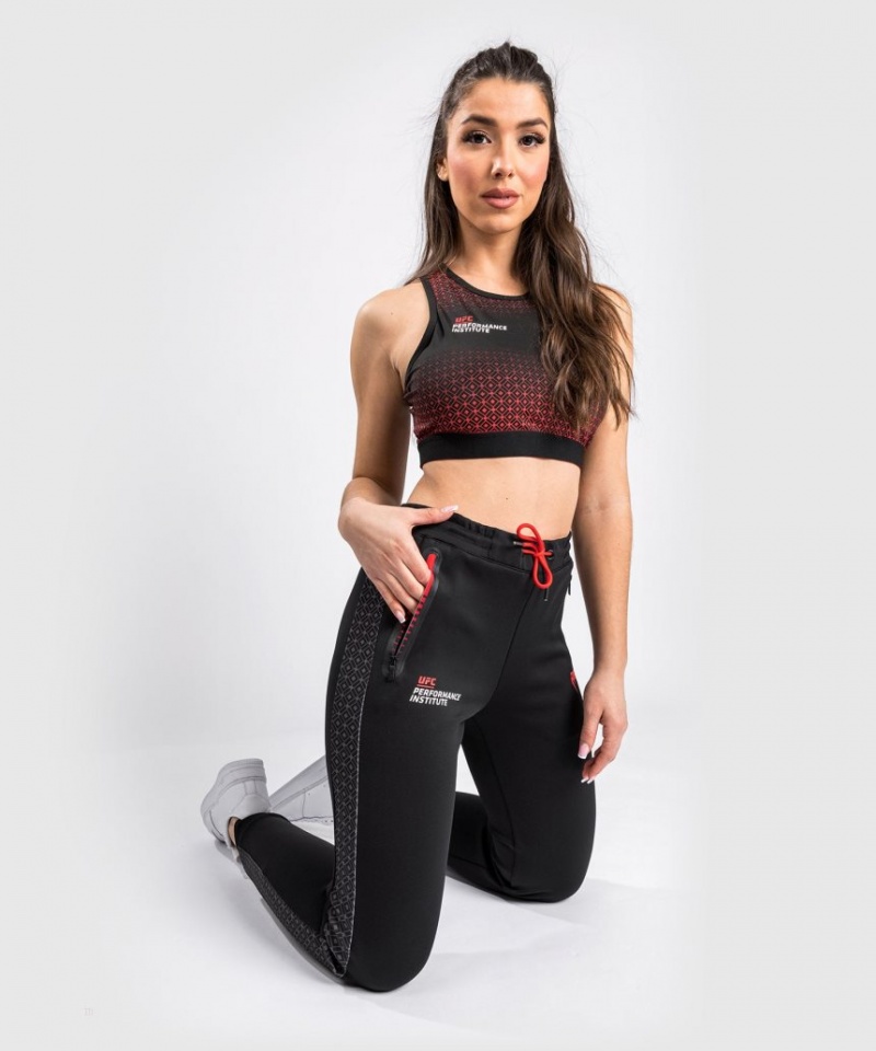 Pantalon Jogger Venum UFC Performance Institute Femme Noir Rouge  | HTS-6223402