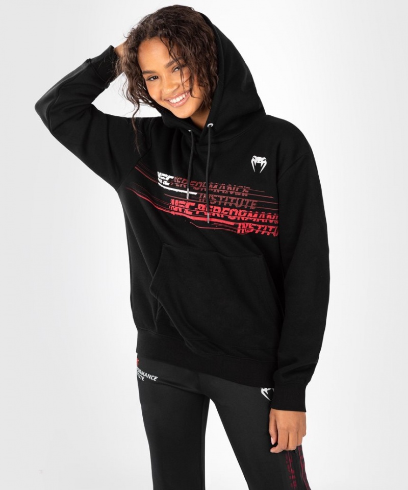 Sweat a Capuche Venum UFC Performance Institute 2.0 Femme Noir Rouge  | SBE-3892421