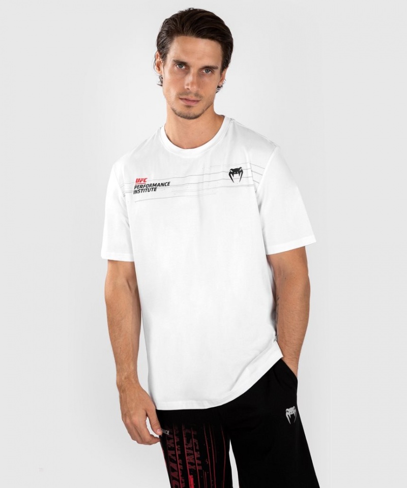 T Shirts Venum UFC Performance Institute 2.0 Homme Blanche  | MCZ-3057169