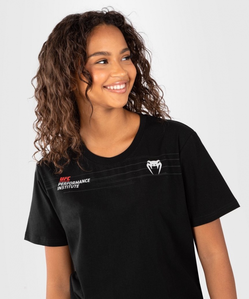 T Shirts Venum UFC Performance Institute 2.0 Femme Noir Rouge  | TYJ-8245929