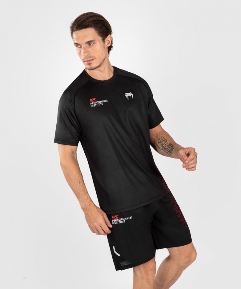 T Shirts Venum UFC Performance Institute 2.0 Dry-Tech Homme Noir Rouge  | JRX-3942519