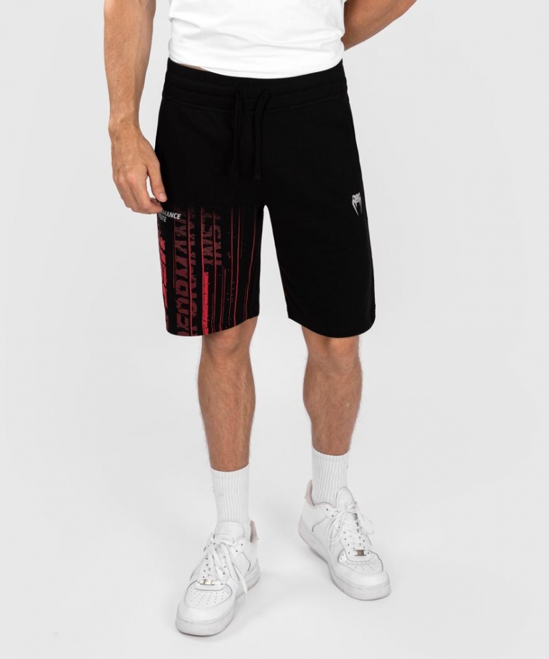 Short Venum UFC Performance Institute 2.0 Coton Homme Noir Rouge  | QUL-4679824