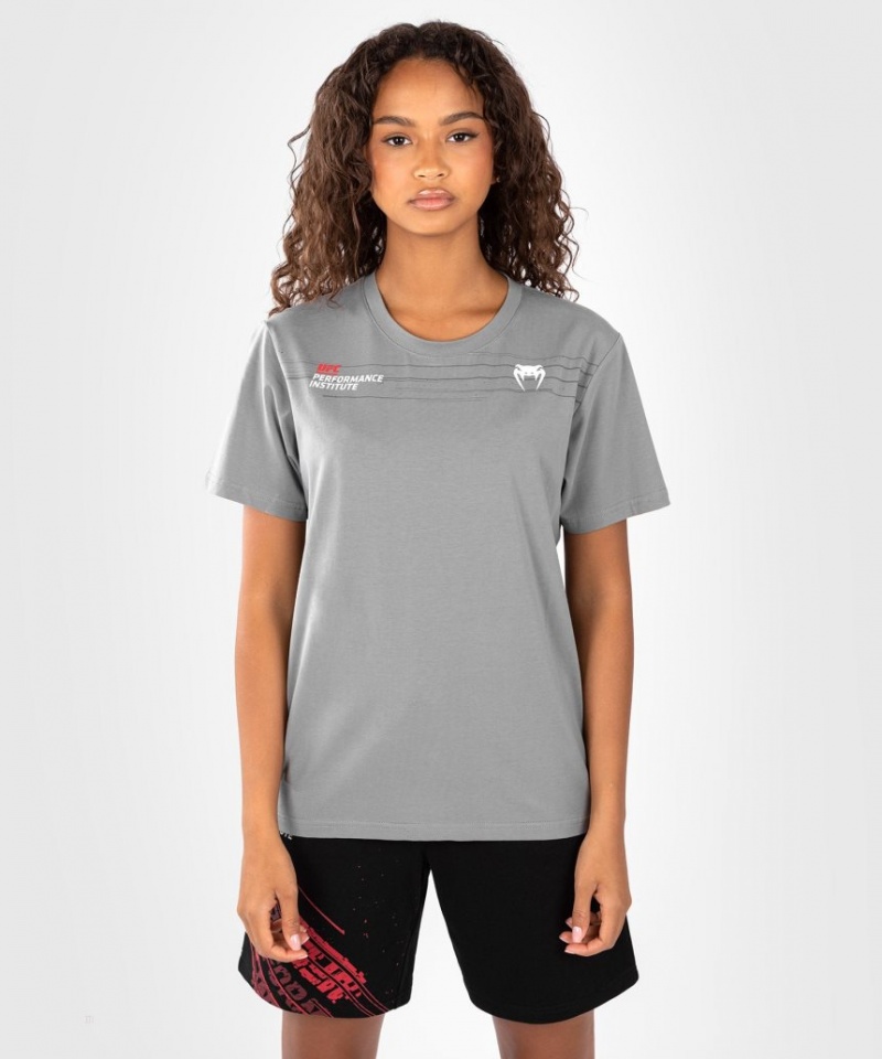 T Shirts Venum UFC Performance Institute 2.0 Femme Grise  | OOO-6350965