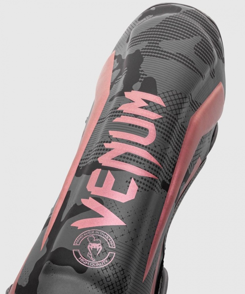 Protège Tibia Venum Elite Noir Rose Doré  | NEV-8530010