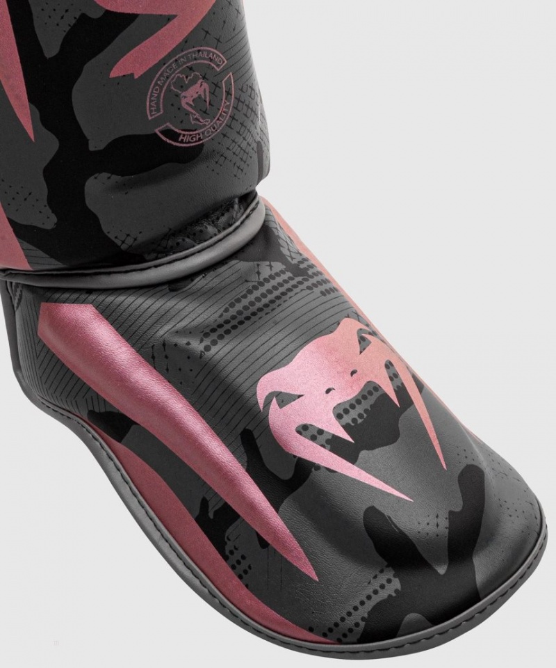 Protège Tibia Venum Elite Noir Rose Doré  | NEV-8530010