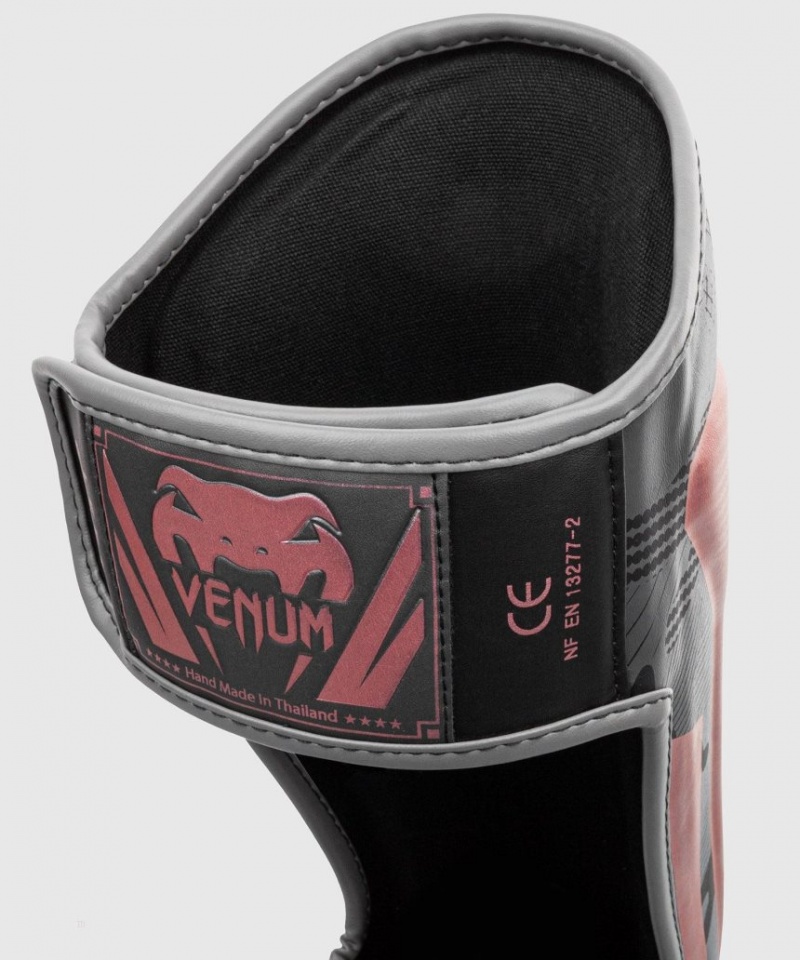 Protège Tibia Venum Elite Noir Rose Doré  | NEV-8530010