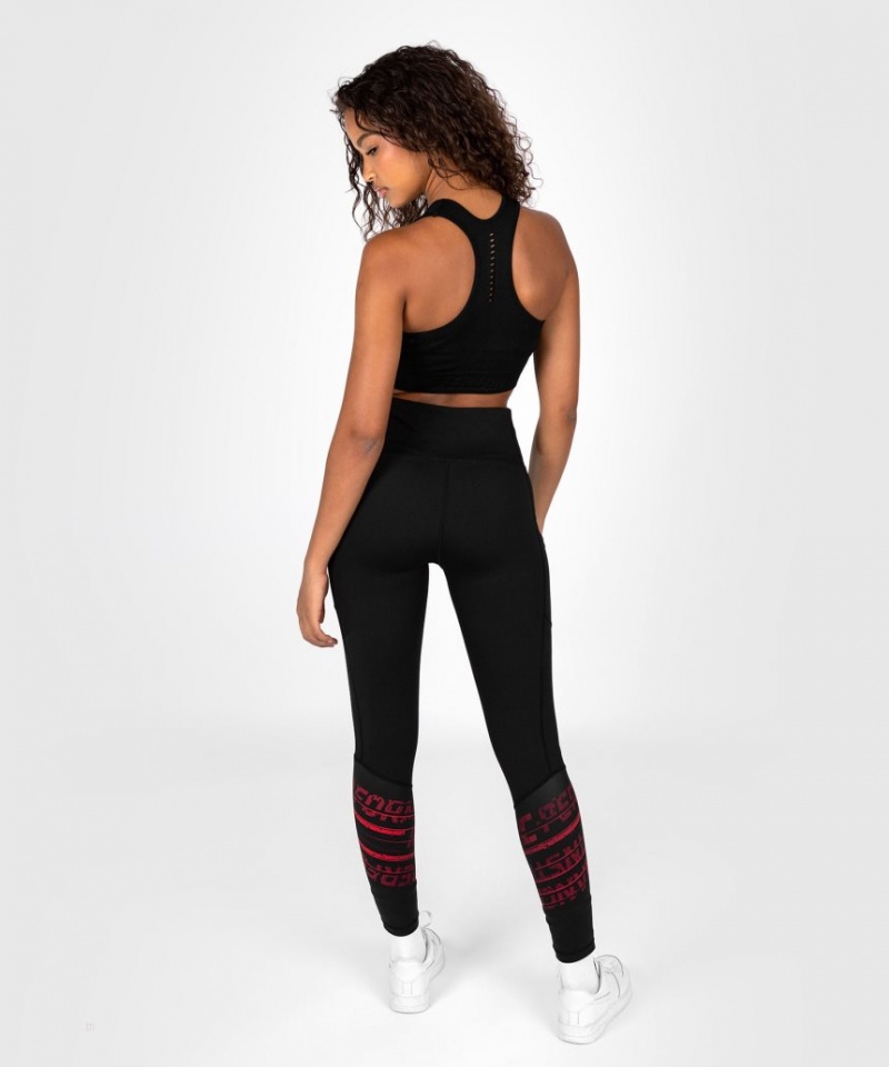 Collant Venum UFC Performance Institute 2.0 Performance Femme Noir Rouge  | LKO-8924647