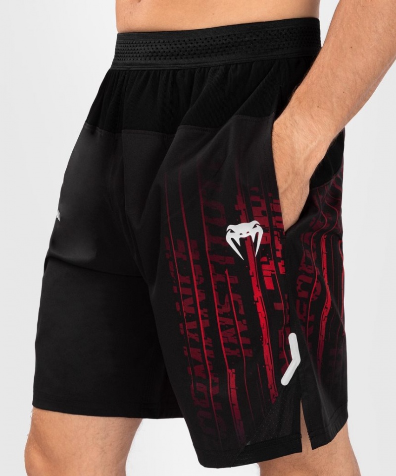 Short Venum UFC Performance Institute 2.0 Performance Homme Noir Rouge  | WBA-9766601