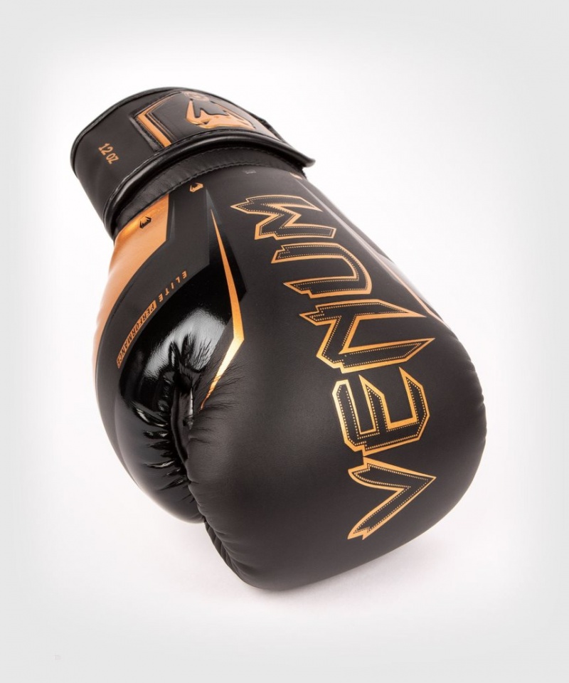 Gants De Boxe Venum Elite Evo Noir Marron  | ICT-7498242