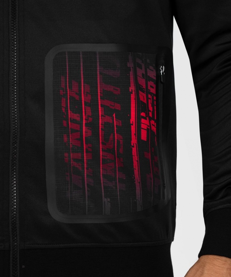 Sweat a Capuche Venum UFC Performance Institute 2.0 Zip Homme Noir Rouge  | QQV-8901949