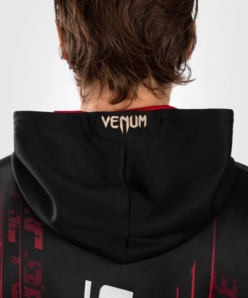 Sweat a Capuche Venum UFC Performance Institute 2.0 Zip Homme Noir Rouge  | QQV-8901949