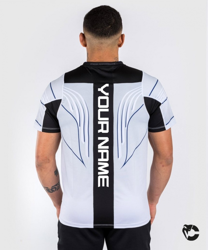 Maillot Venum UFC Personalized Authentic Fight Night 2.0 Kit by Walkout Homme Blanche Bleu Noir  | CSP-8591782