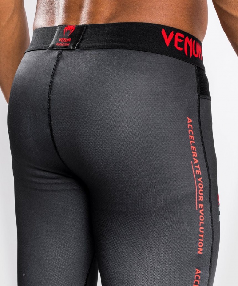 Collant Venum UFC Performance Institute Spat Homme Noir Rouge  | BVC-7113951