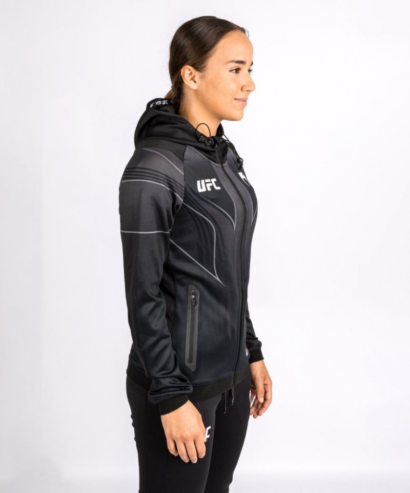 Sweat a Capuche Venum UFC Personalized Authentic Fight Night 2.0 Walkout Femme Noir  | SQT-1187092