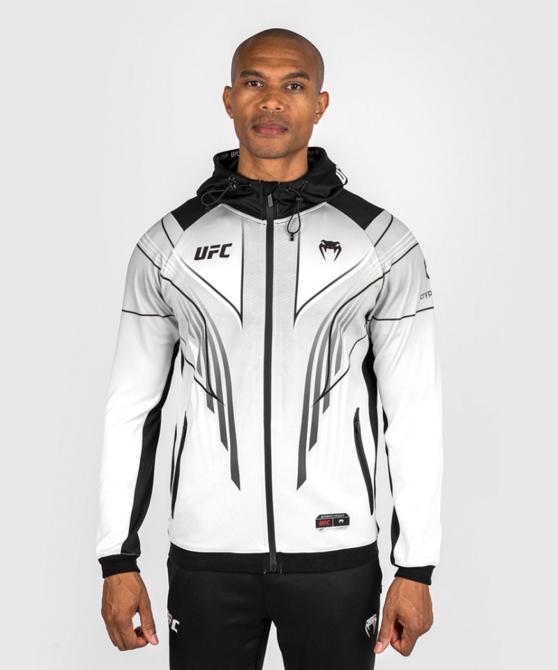 Sweat a Capuche Venum UFC Personalized Authentic Fight Night 2.0 Walkout Homme Blanche  | FMX-2958544