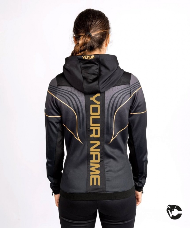 Sweat a Capuche Venum UFC Personalized Authentic Fight Night 2.0 Walkout Femme Noir  | DDX-6437828