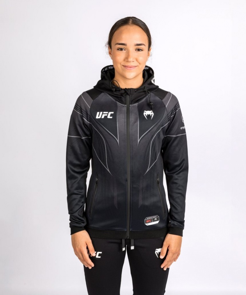 Sweat a Capuche Venum UFC Personalized Authentic Fight Night 2.0 Walkout Femme Noir  | SQT-1187092