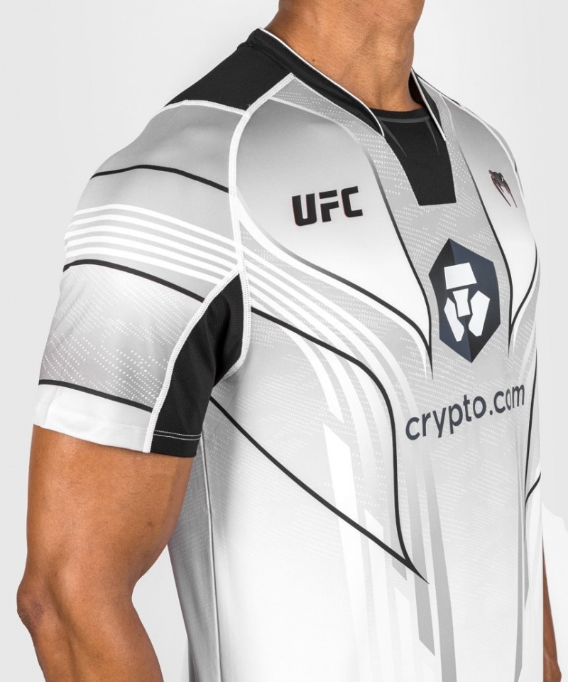 Maillot Venum UFC Personalized Authentic Fight Night 2.0 Walkout Homme Blanche  | VEF-1986326