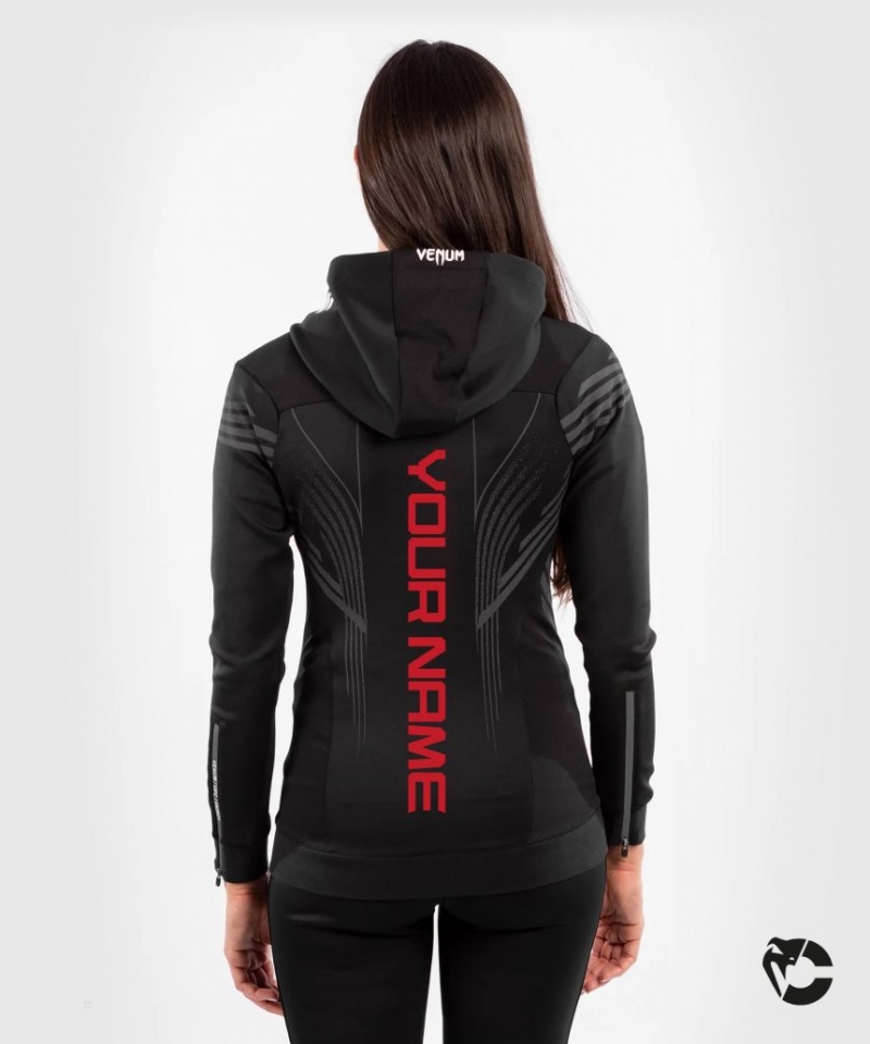 Sweat a Capuche Venum UFC Personalized Authentic Fight Night Walkout Femme Noir  | BLU-5057562